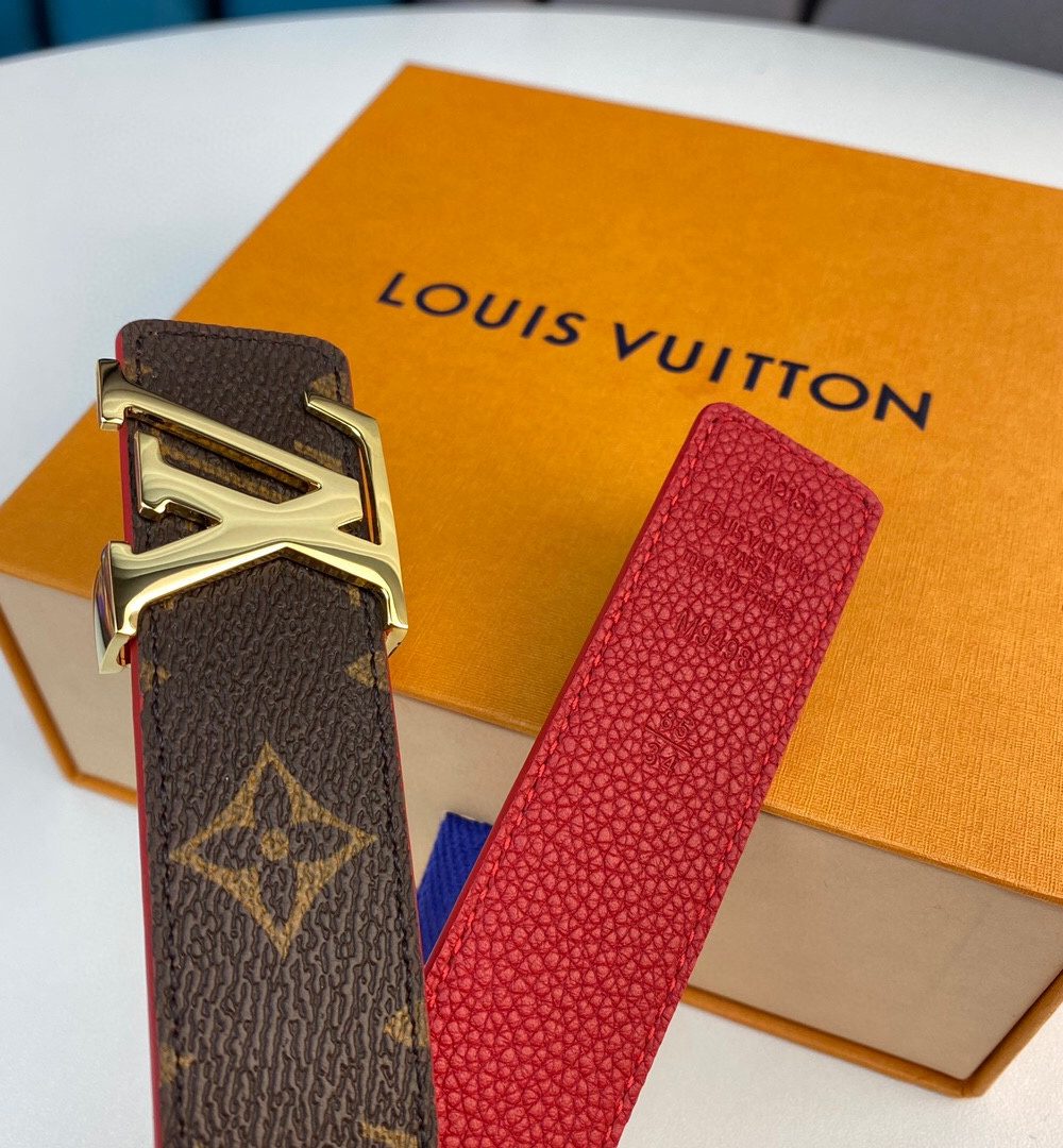 1:1 Replica Louis Vuitton LV Initiales Reversible Belt Monogram Canvas, Woment Belt M0322T