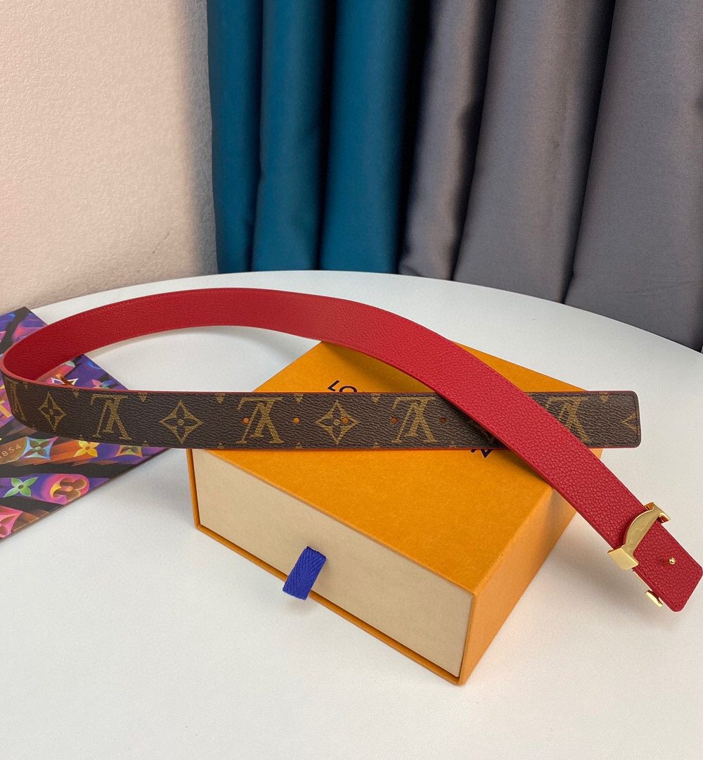 1:1 Replica Louis Vuitton LV Initiales Reversible Belt Monogram Canvas, Woment Belt M0322T