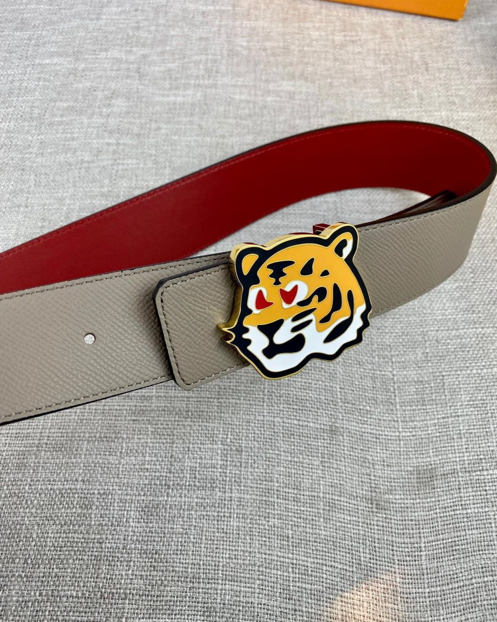 1:1 Replica Louis Vuitton LV Made Reversible Belt Taurillon Grey, LV Women Belt
