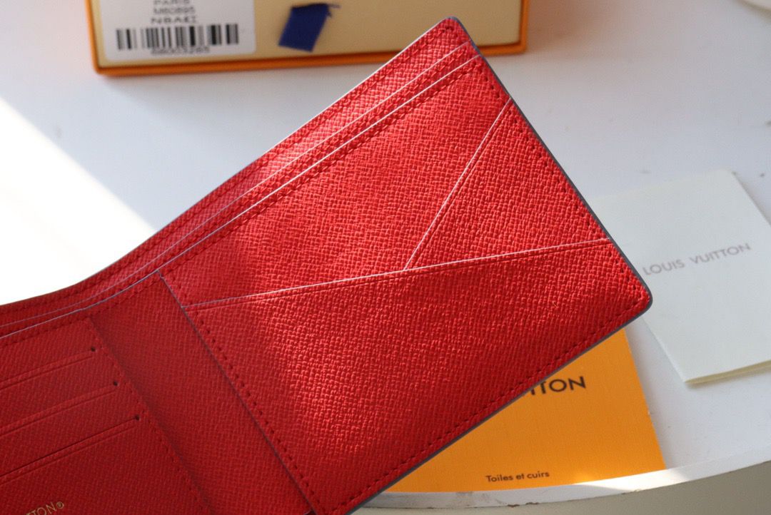 1:1 Replica Louis Vuitton LV x NBA Multiple Wallet Monogram Canvas For Men, Men's Wallet 4.5in/11.5cm LV M80105 - Image 6