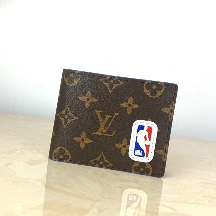 1:1 Replica Louis Vuitton LV x NBA Multiple Wallet Monogram Canvas For Men, Men's Wallet 4.5in/11.5cm LV M80105 - Image 3