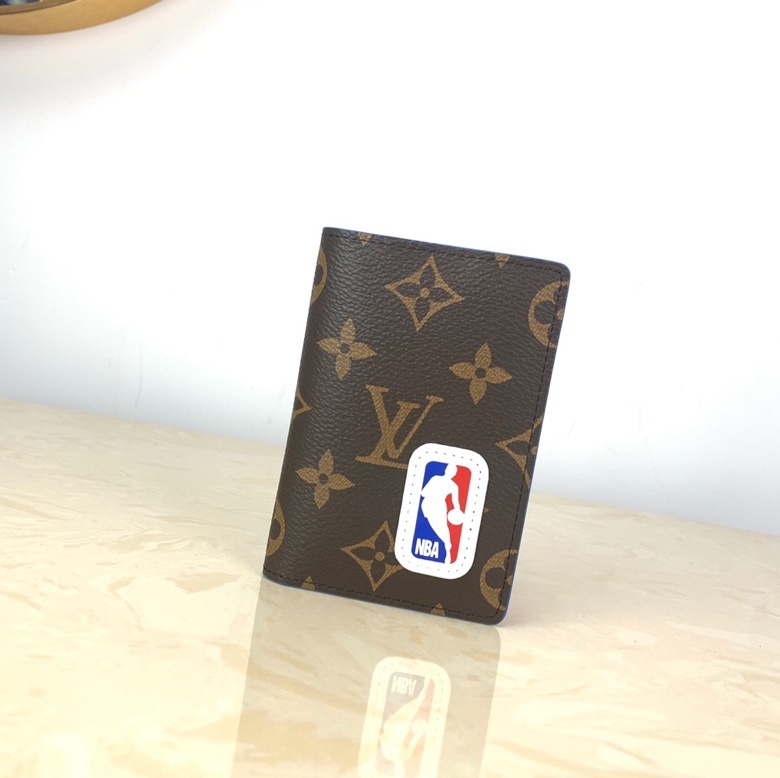 1:1 Replica Louis Vuitton LV x NBA Pocket Organizer Monogram Canvas For Men, Men's Wallet 4.3in/11cm LV M80104 - Image 4