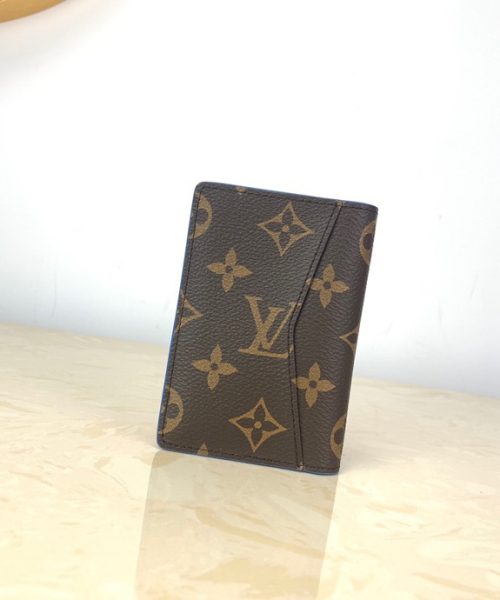 1:1 Replica Louis Vuitton LV x NBA Pocket Organizer Monogram Canvas For Men, Men's Wallet 4.3in/11cm LV M80104