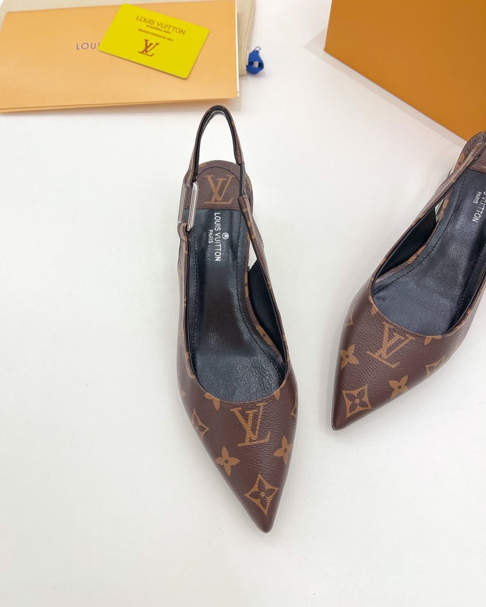 Louis Vuitton Magnetic Slingback Pump Brown For Women LV