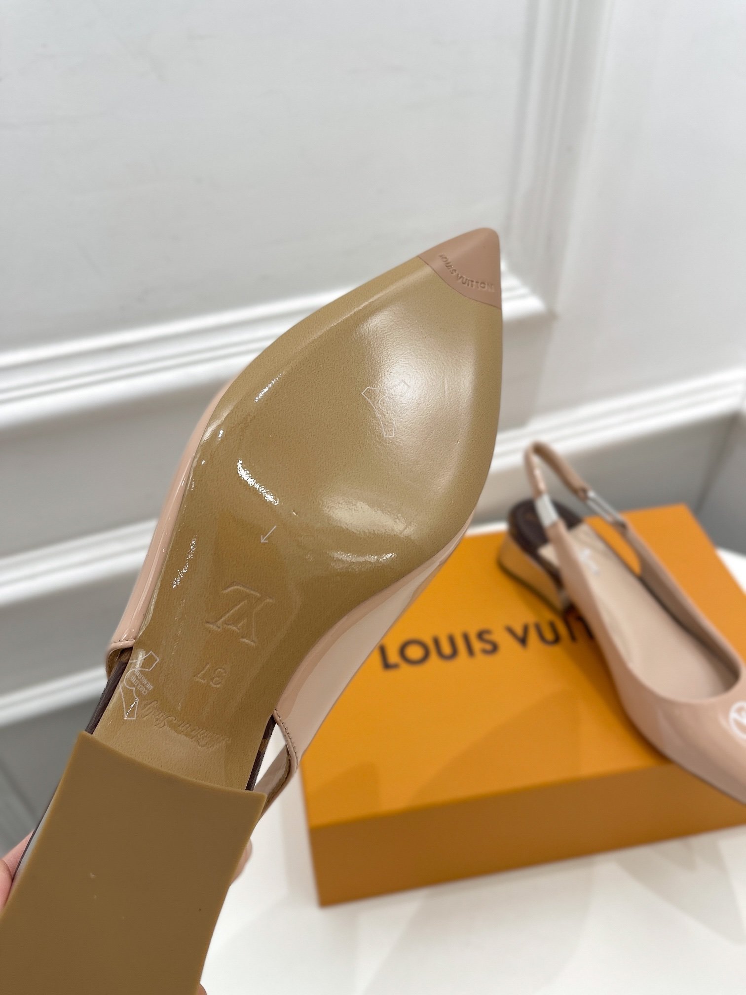 Louis Vuitton Magnetic Slingback Pump Nude For Women LV - Image 2