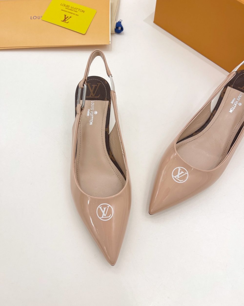 Louis Vuitton Magnetic Slingback Pump Nude For Women LV