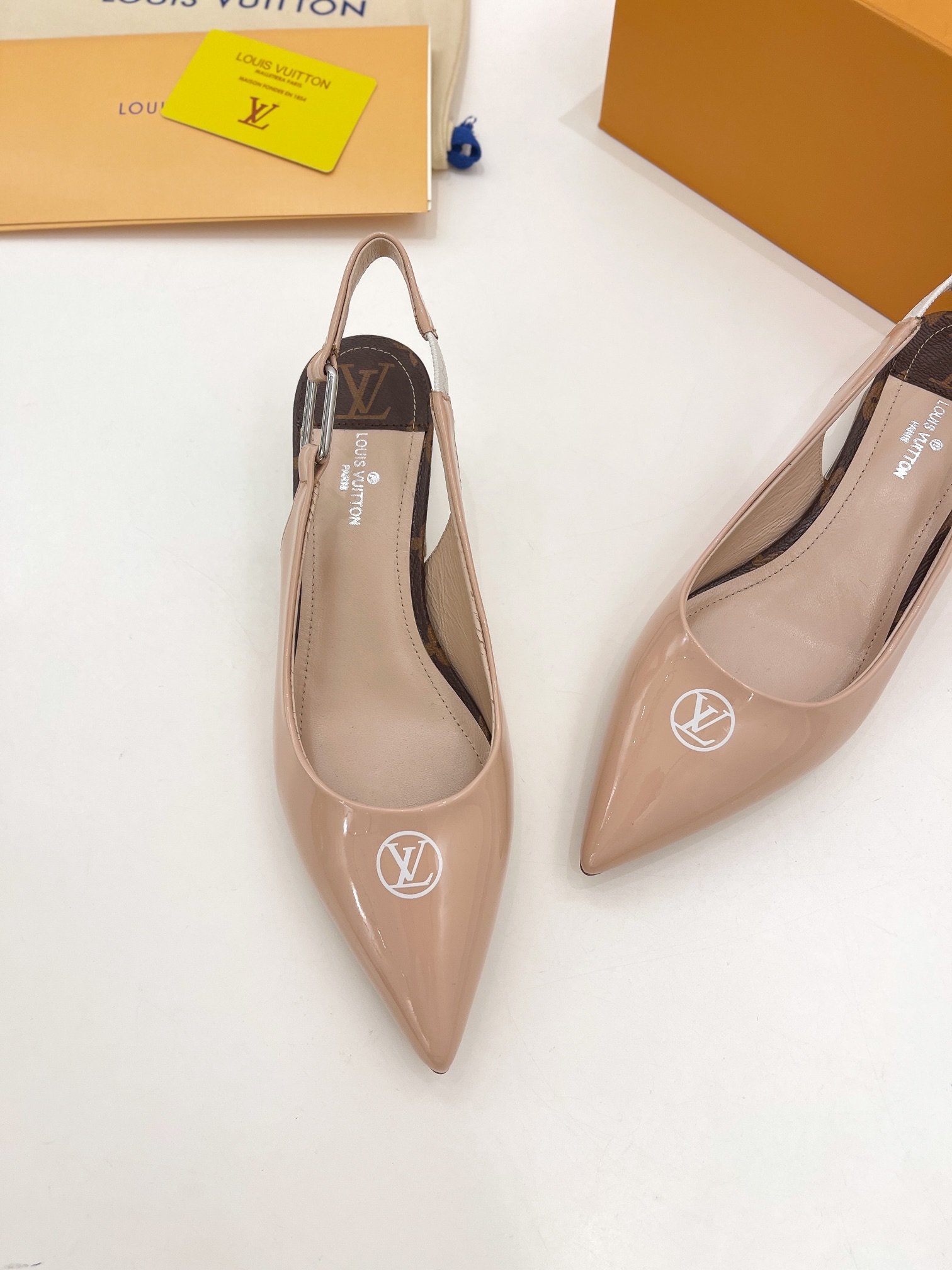 Louis Vuitton Magnetic Slingback Pump Nude For Women LV - Image 8