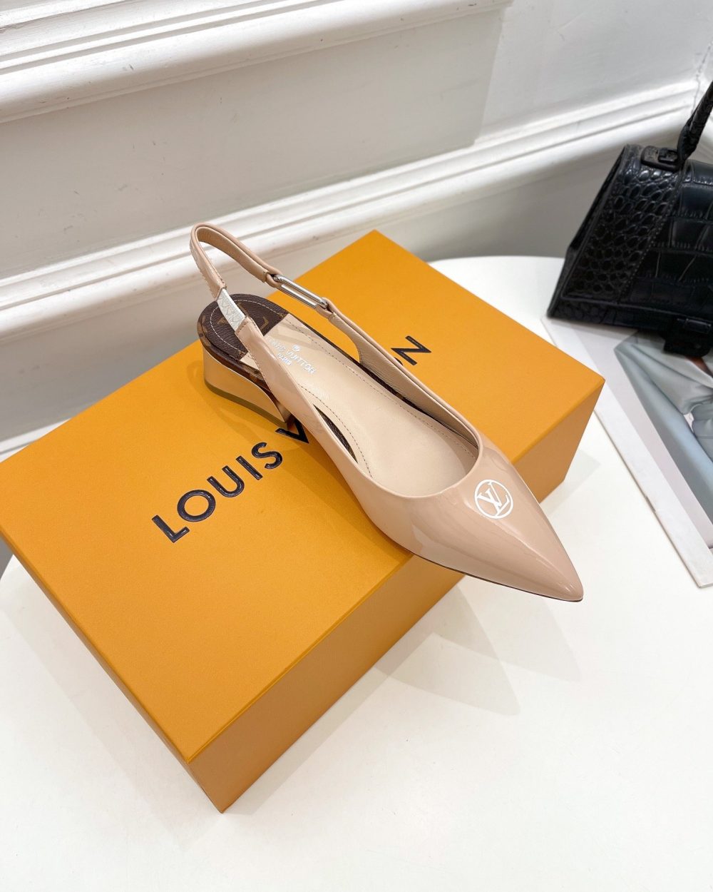 Louis Vuitton Magnetic Slingback Pump Nude For Women LV
