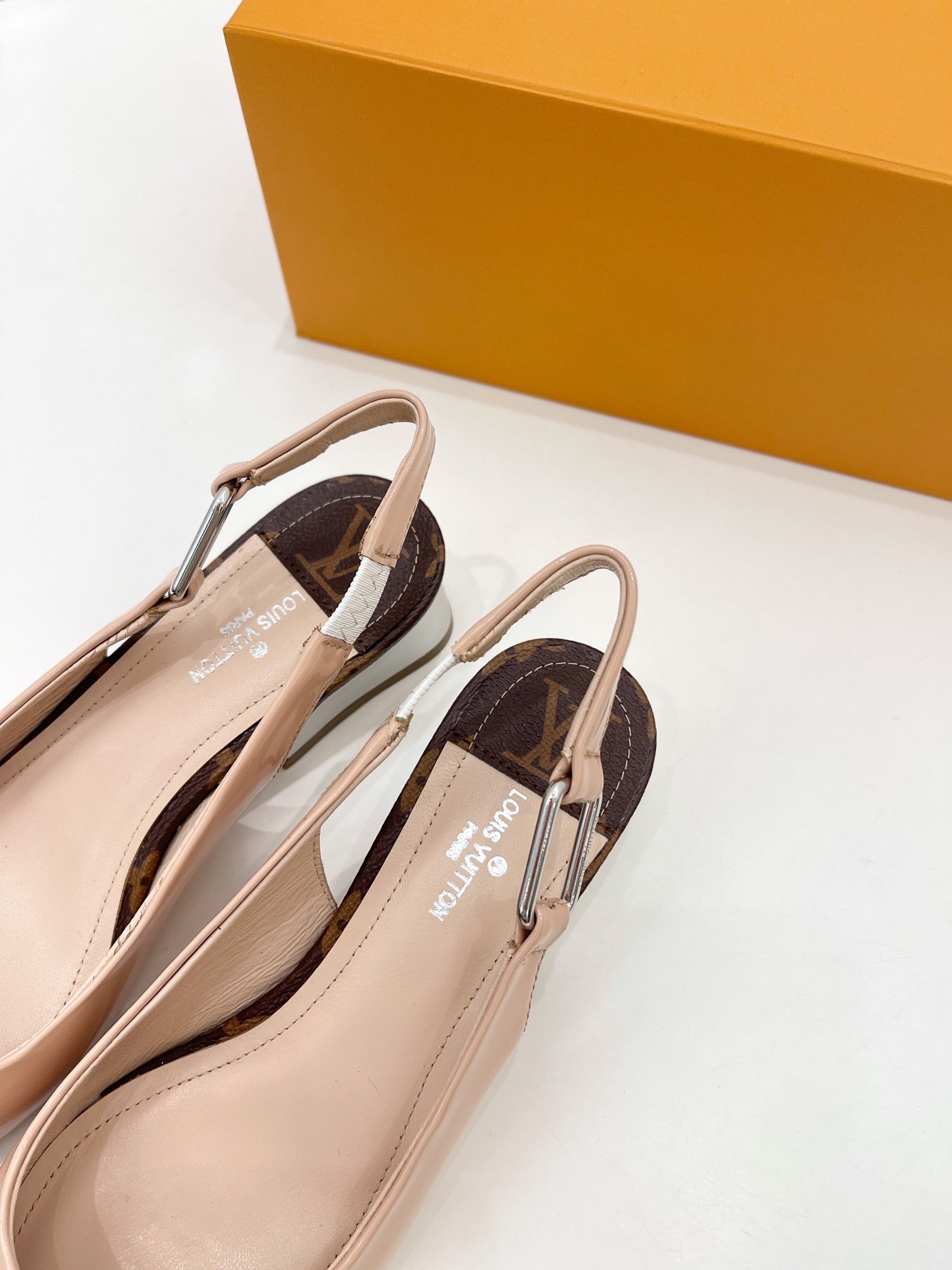 Louis Vuitton Magnetic Slingback Pump Nude For Women LV - Image 5