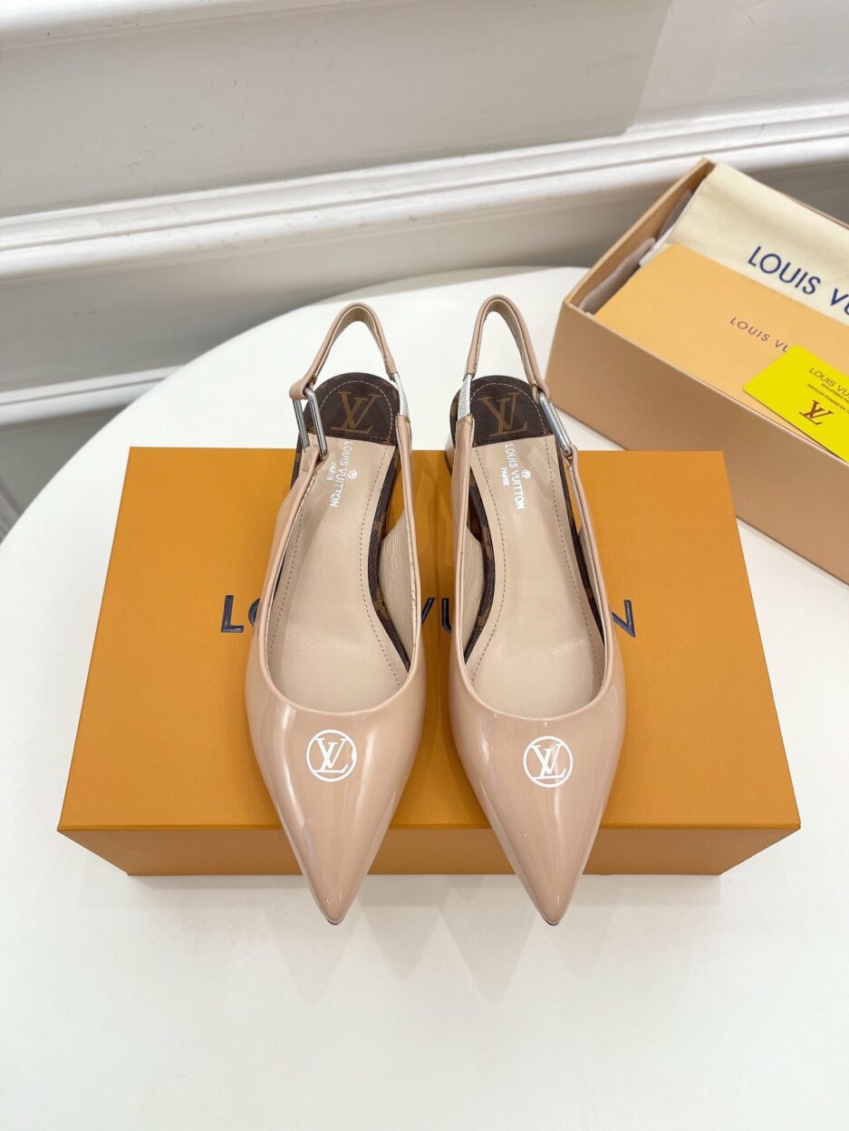 Louis Vuitton Magnetic Slingback Pump Nude For Women LV - Image 9