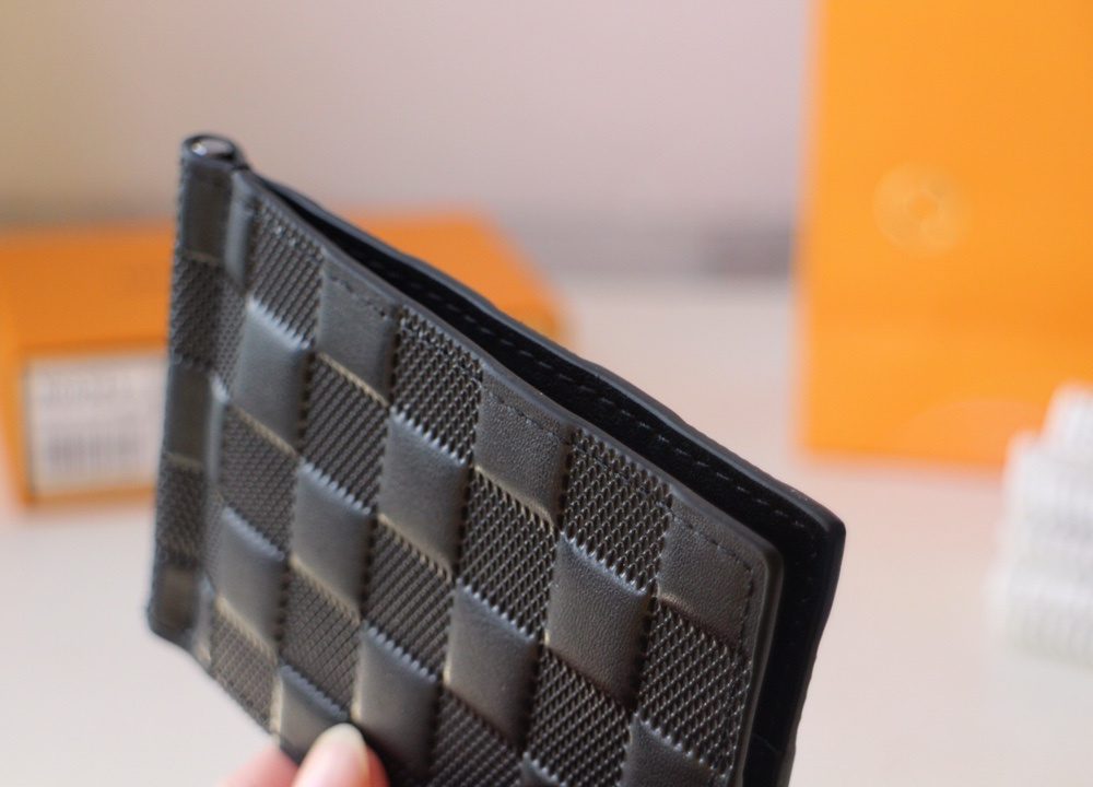 1:1 Replica Louis Vuitton Marco Wallet Damier Inifini For Men, Men's Wallet 4.5in/11.5cm LV