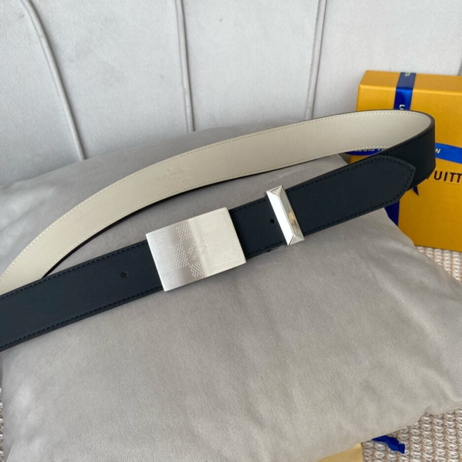 1:1 Replica Louis Vuitton Metropole LV Belt Black LV Women Belt - Image 7