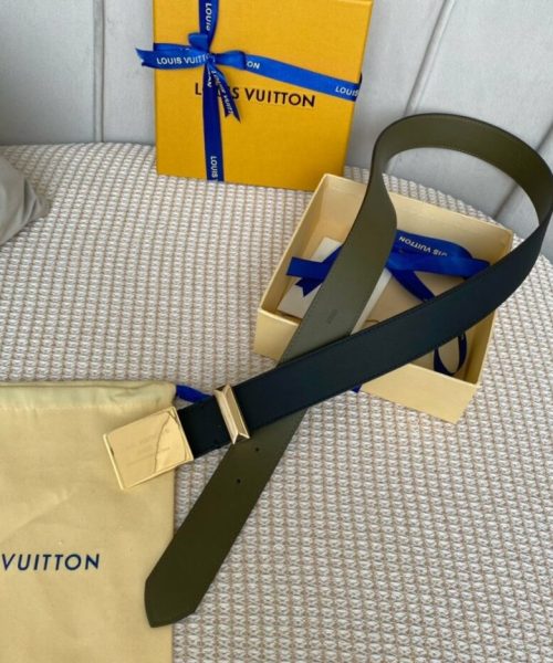 1:1 Replica Louis Vuitton Metropole LV Belt Black LV Women Belt