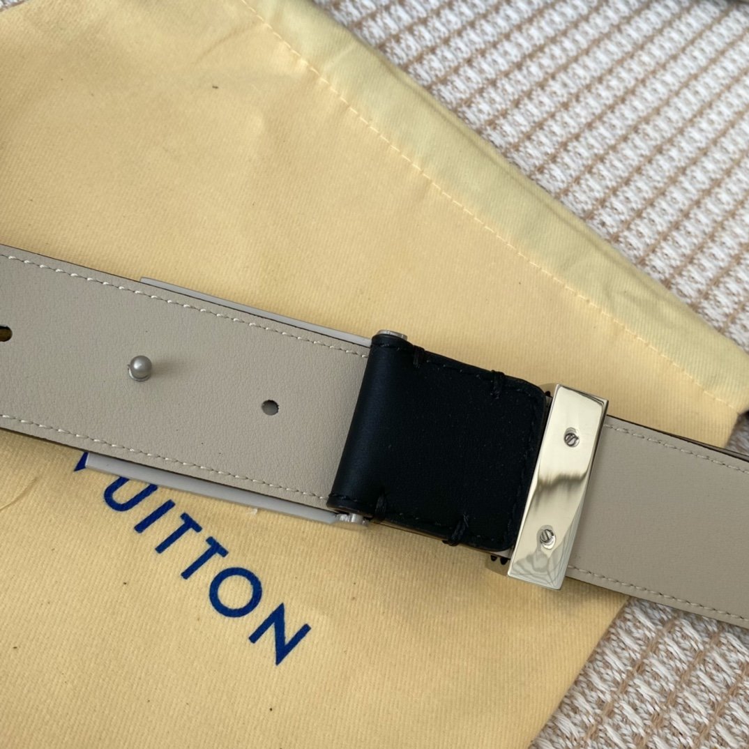 1:1 Replica Louis Vuitton Metropole LV Belt Black LV Women Belt - Image 6