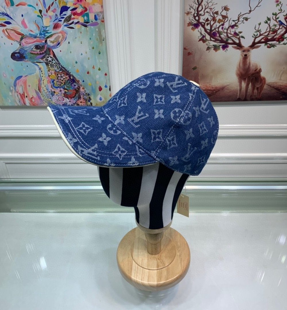 Louis Vuitton Monogram Jacquard Denim Cap Blue LV Cap