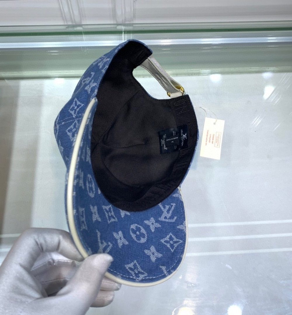 Louis Vuitton Monogram Jacquard Denim Cap Blue LV Cap