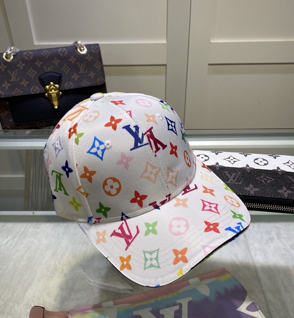 Louis Vuitton Monogram Shadow Cap In White