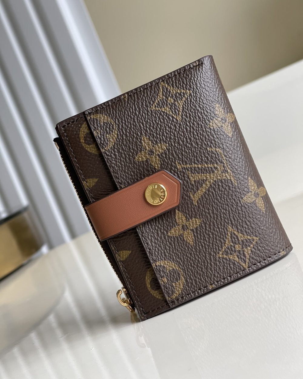 1:1 Replica Louis Vuitton Multiple Card Holder Monogram Canvas Brown For Men, Men's Wallet 11cm LV N60451
