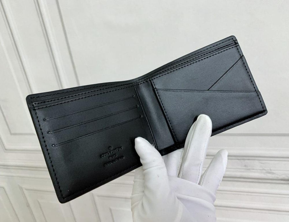1:1 Replica Louis Vuitton Multiple Wallet Damier Graphite For Men, Men's Wallet 4.5in/11.5cm LV