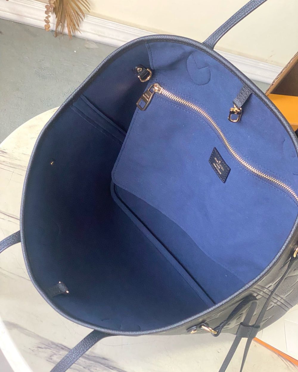 1:1 Replica Louis Vuitton LV Neverfull MM Monogram Empreinte Leather Luxury Women Bag M45685 - 31cm/ 12.2in