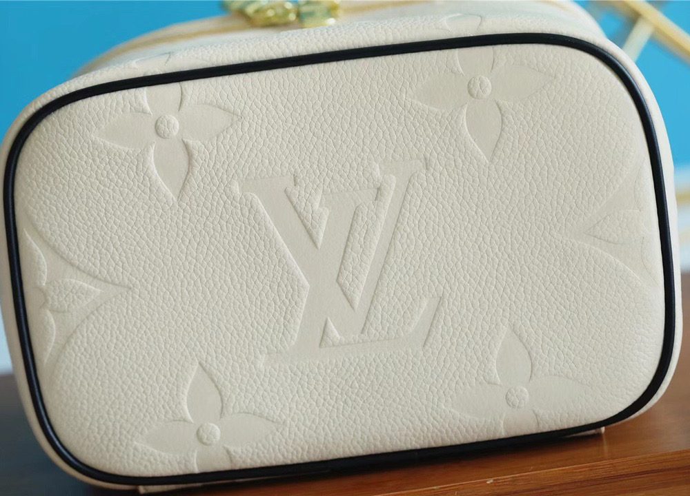1:1 Replica Louis Vuitton Nice BB Monogram Empreinte White /Black For Women, Women's Wallets 9.4in/24cm LV