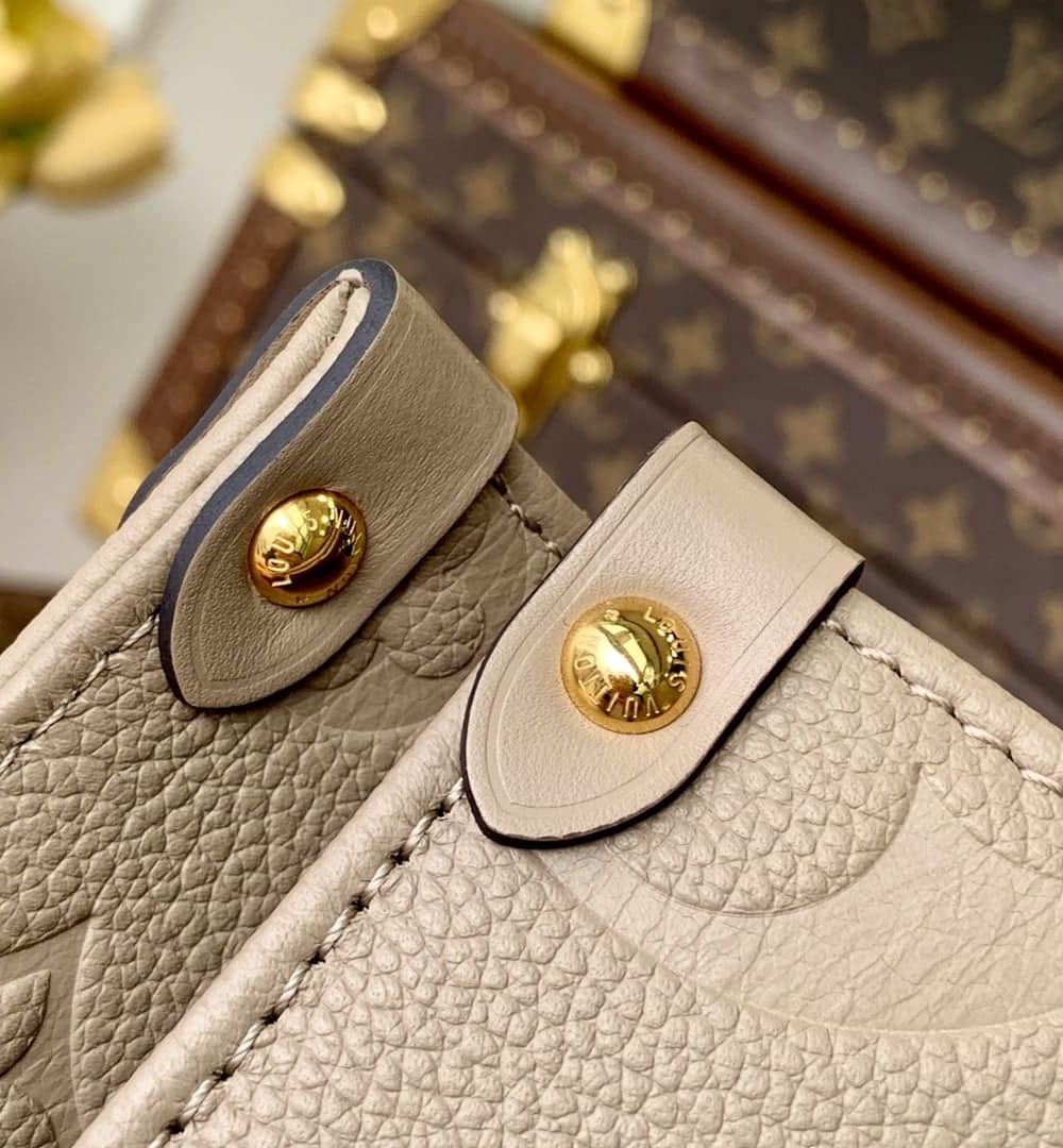 1:1 Replica Louis Vuitton LV Onthego MM Monogram Empreinte Leather Luxury Bag For Women M45607 - 35cm