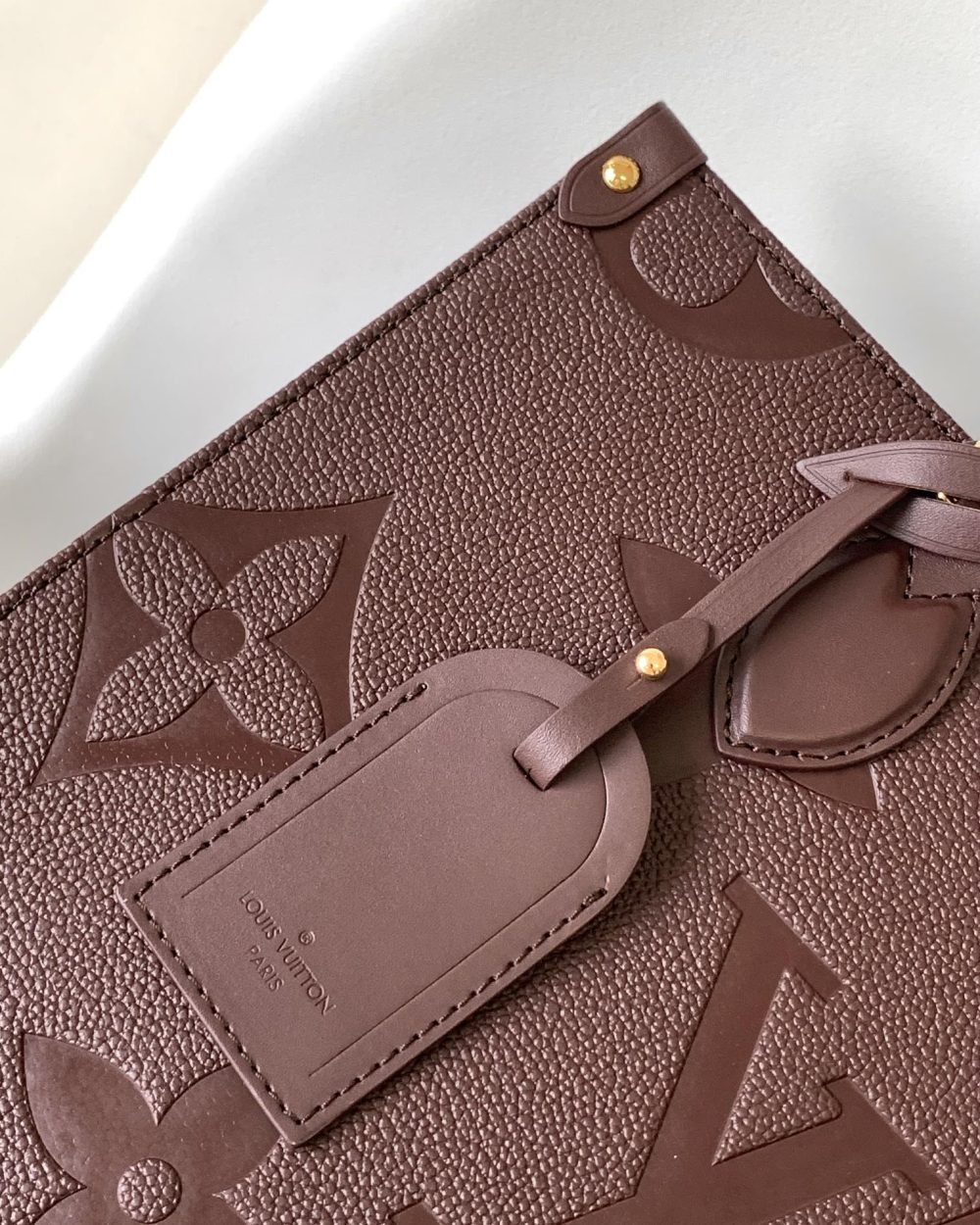 1:1 Replica Louis Vuitton LV Onthego MM Monogram Empreinte Leather Luxury Bag For Women M46601 - 35cm