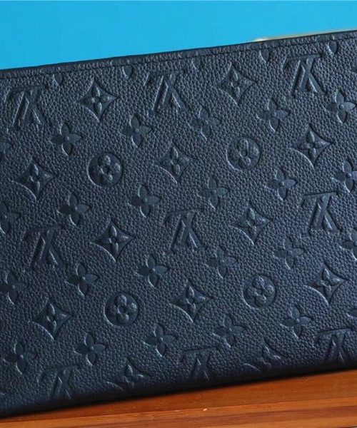 1:1 Replica Louis Vuitton Poche Toilette 26 Monogram Empreinte Black For Women, Women's Wallets 9.8in/25cm LV