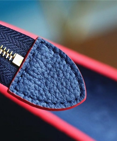 1:1 Replica Louis Vuitton Poche Toilette 26 Monogram Empreinte Navy Blue For Women, Women's Wallets 9.8in/25cm LV