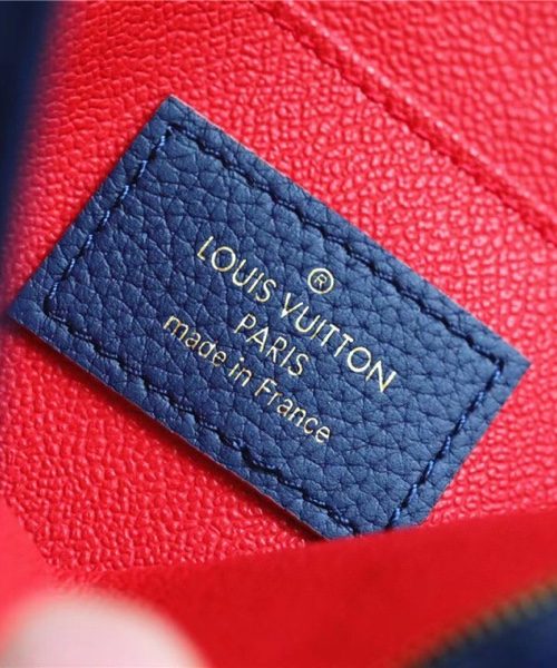 1:1 Replica Louis Vuitton Poche Toilette 26 Monogram Empreinte Navy Blue For Women, Women's Wallets 9.8in/25cm LV