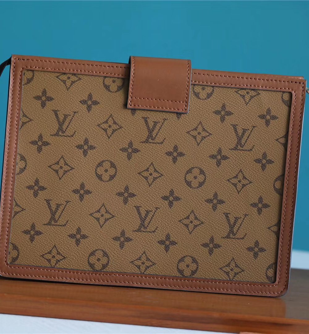 1:1 Replica Louis Vuitton Pochette Dauphine Monogram and Monogram Reverse Canvas For Women, Women's Wallets 10.2in/26cm LV
