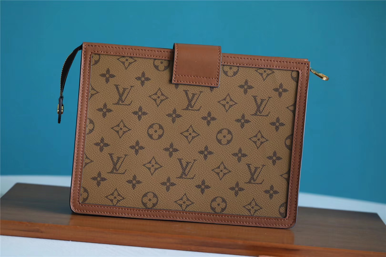 1:1 Replica Louis Vuitton Pochette Dauphine Monogram and Monogram Reverse Canvas For Women, Women's Wallets 10.2in/26cm LV - Image 9