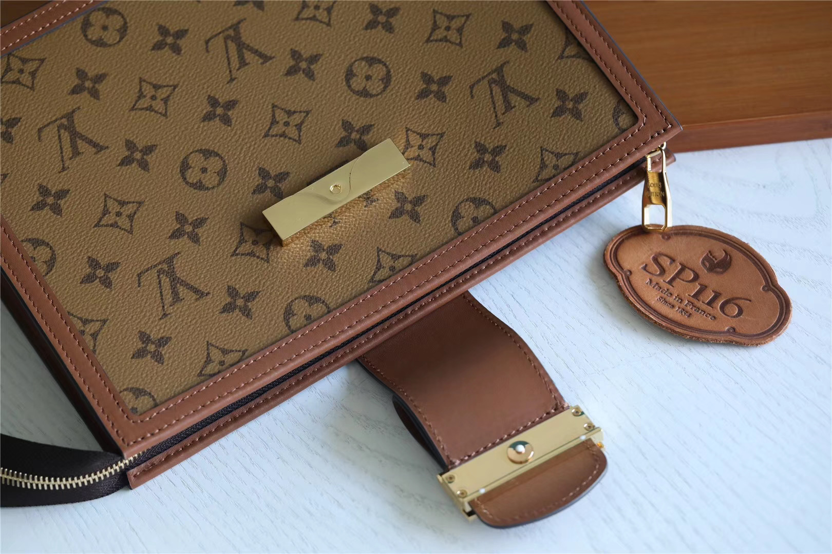 1:1 Replica Louis Vuitton Pochette Dauphine Monogram and Monogram Reverse Canvas For Women, Women's Wallets 10.2in/26cm LV - Image 2