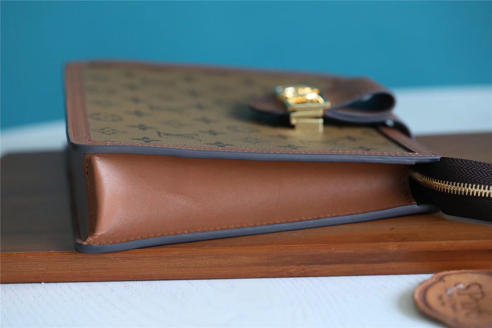 1:1 Replica Louis Vuitton Pochette Dauphine Monogram and Monogram Reverse Canvas For Women, Women's Wallets 10.2in/26cm LV - Image 8