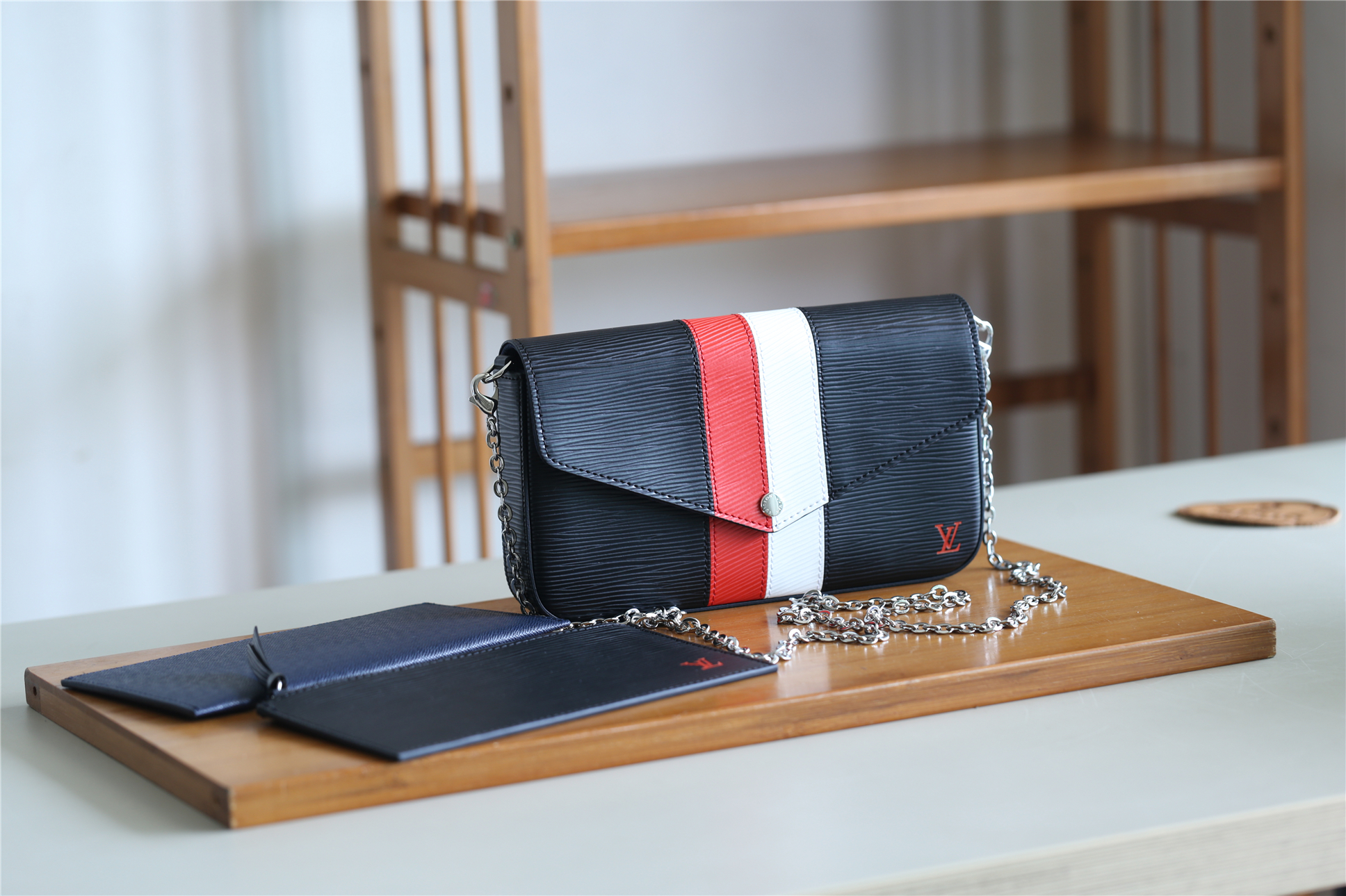 1:1 Replica Louis Vuitton Pochette Felicie Epi Black For Women, Women's Wallets 8.3in/21cm LV - Image 2