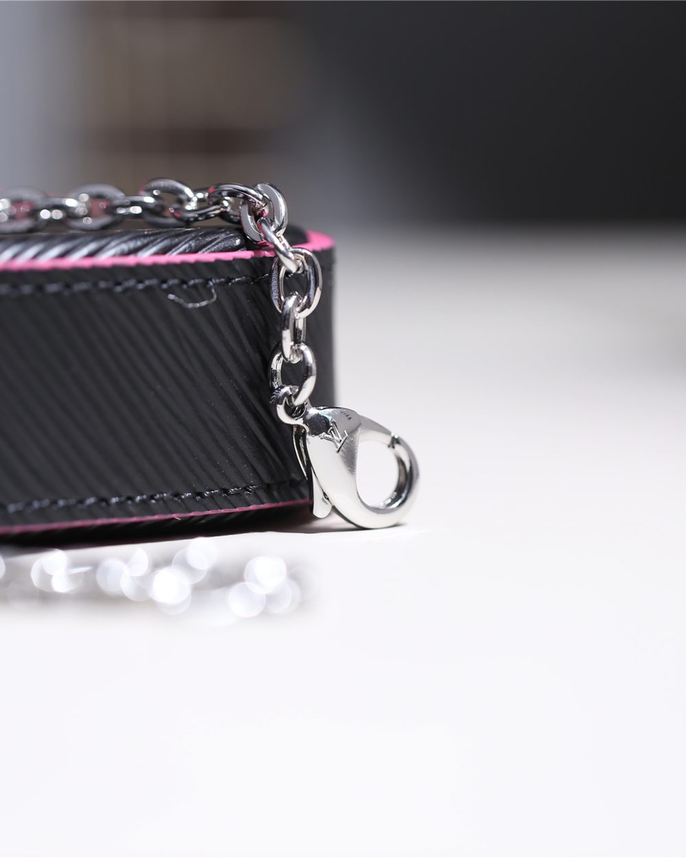 1:1 Replica Louis Vuitton Pochette Felicie Epi Black/Red For Women, Women's Wallets 8.3in/21cm LV