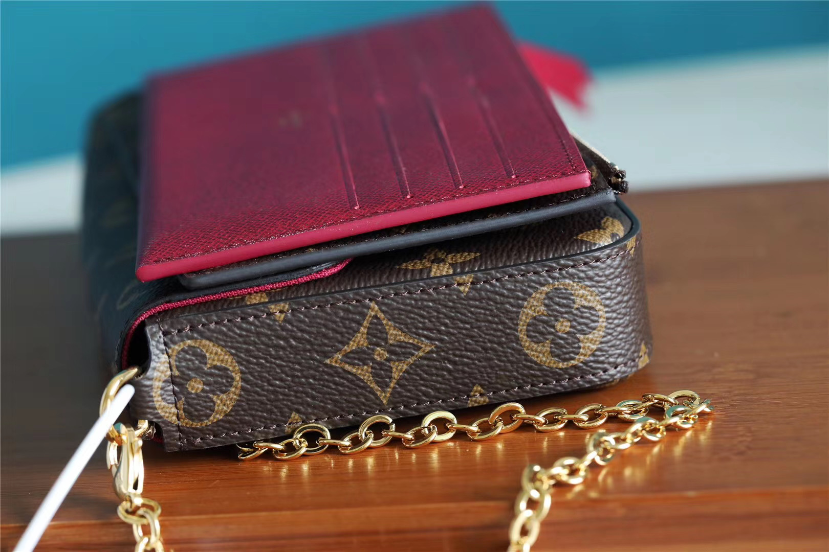 1:1 Replica Louis Vuitton Pochette Felicie Monogram Canvas For Women, Women's Wallets 8.3in/21cm LV M61276 - Image 8