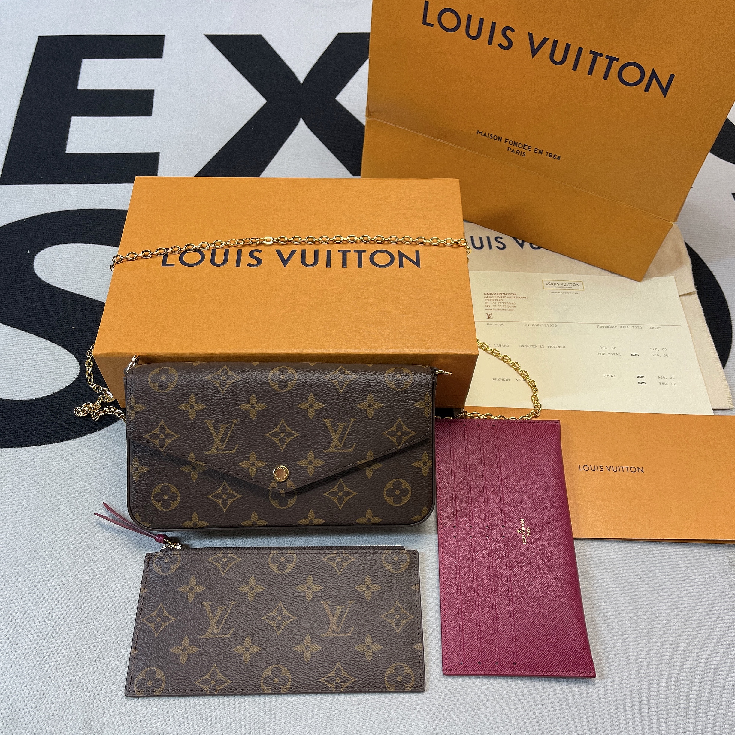 1:1 Replica Louis Vuitton Pochette Felicie Monogram Canvas For Women, Women's Wallets 8.3in/21cm LV M61276 - Image 4
