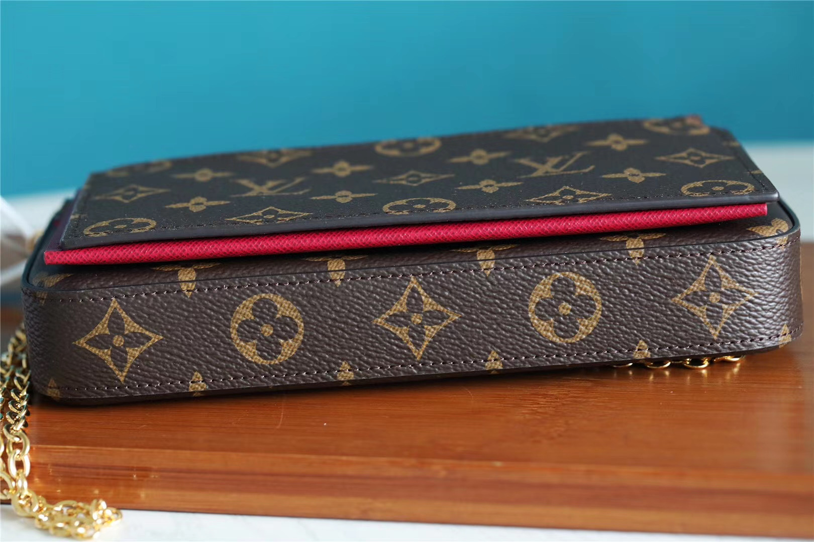 1:1 Replica Louis Vuitton Pochette Felicie Monogram Canvas For Women, Women's Wallets 8.3in/21cm LV M61276 - Image 2