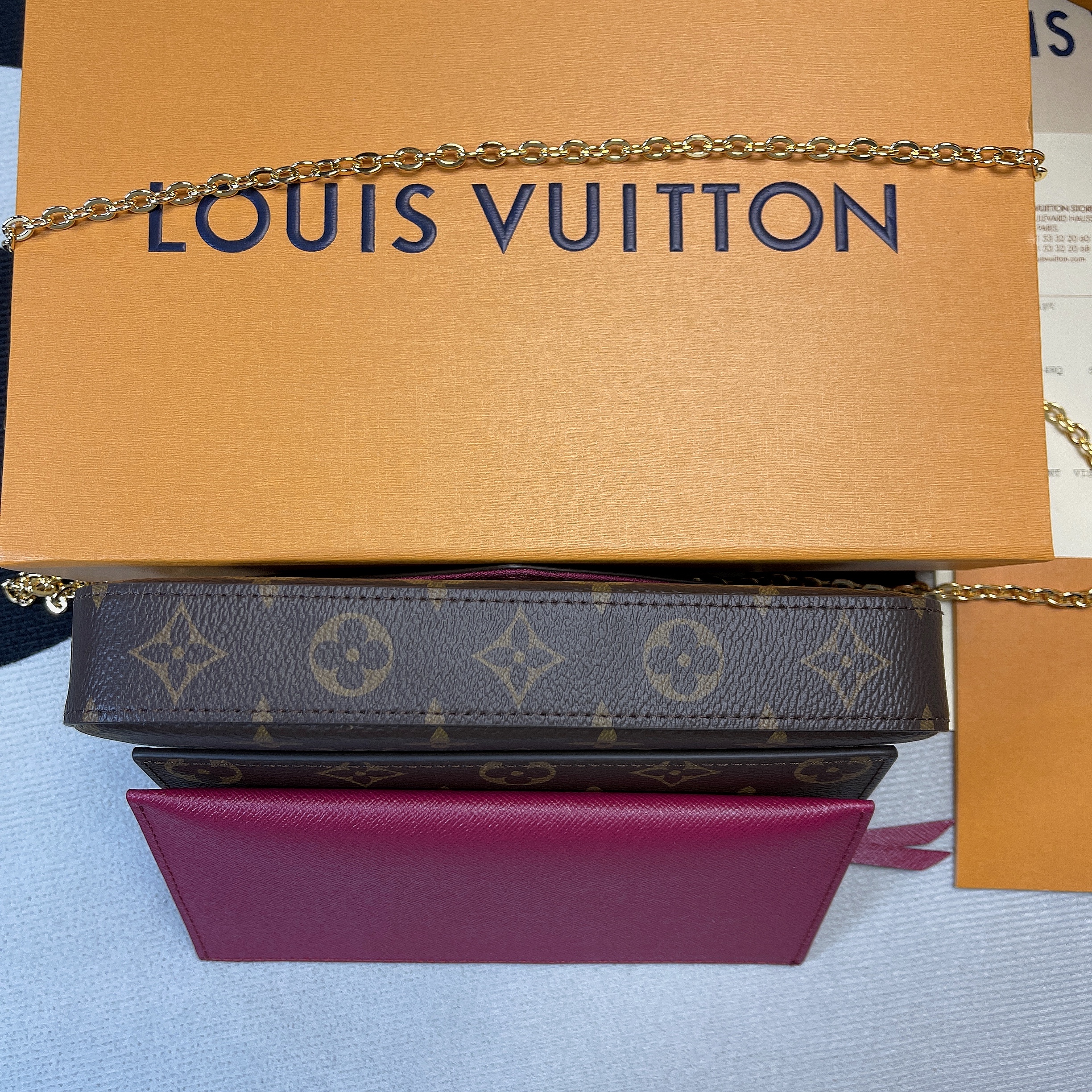 1:1 Replica Louis Vuitton Pochette Felicie Monogram Canvas For Women, Women's Wallets 8.3in/21cm LV M61276 - Image 9