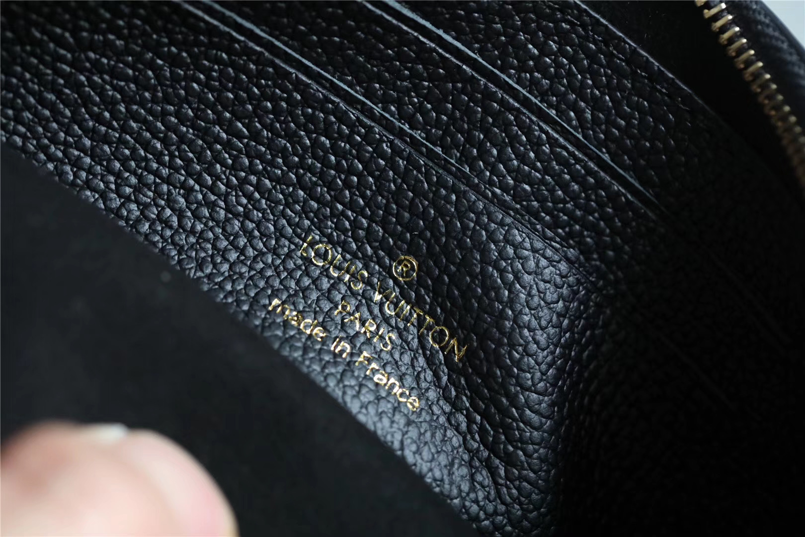 1:1 Replica Louis Vuitton Pochette Melanie BB Monogram Empreinte Black For Women, Women's Wallets 7.9in/20cm LV M68712 - Image 6