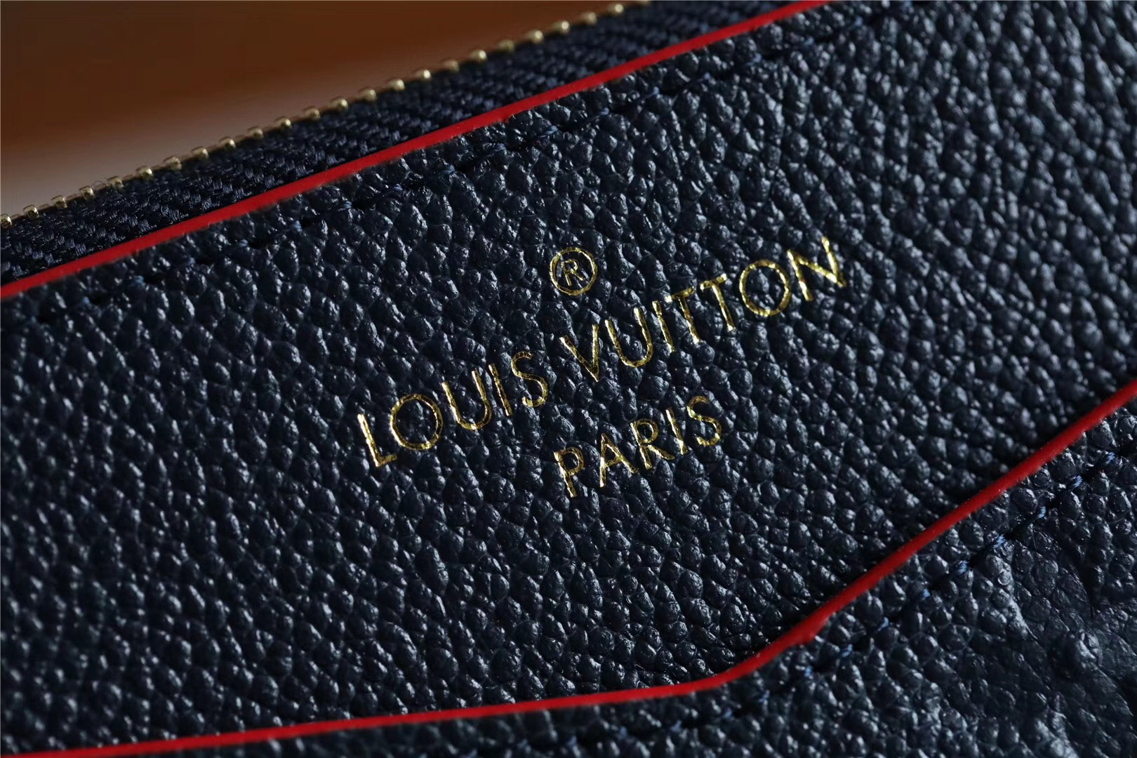 1:1 Replica Louis Vuitton Pochette Melanie BB Monogram Empreinte Dark Blue For Women, Women's Wallets 7.9in/20cm LV - Image 7