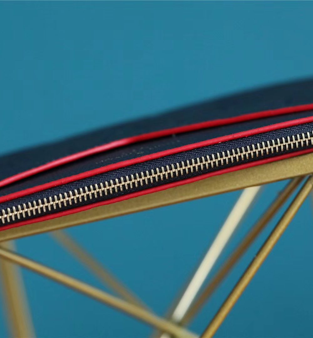 1:1 Replica Louis Vuitton Pochette Melanie BB Monogram Empreinte Dark Blue For Women, Women's Wallets 7.9in/20cm LV