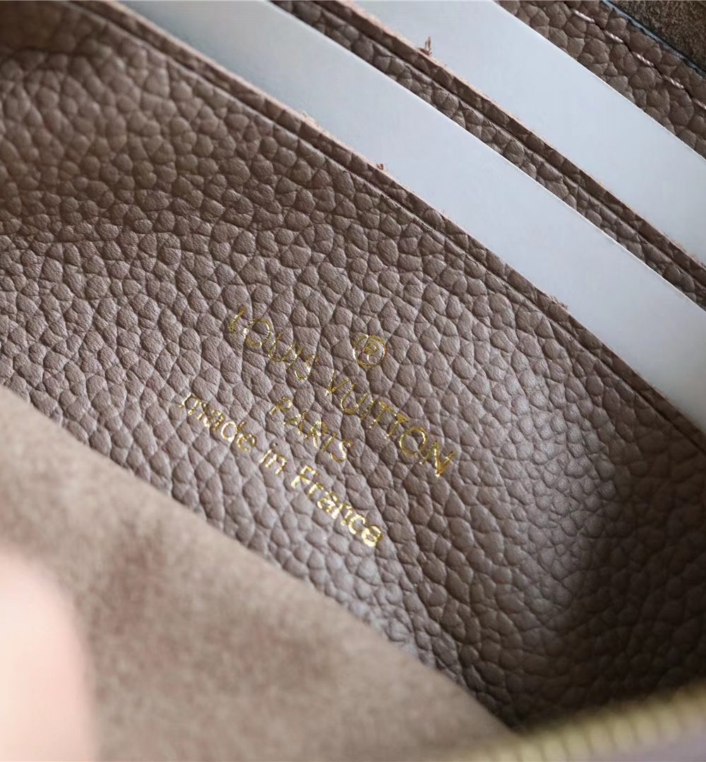 1:1 Replica Louis Vuitton Pochette Melanie BB Monogram Empreinte Grey For Women, Women's Wallets 7.9in/20cm LV