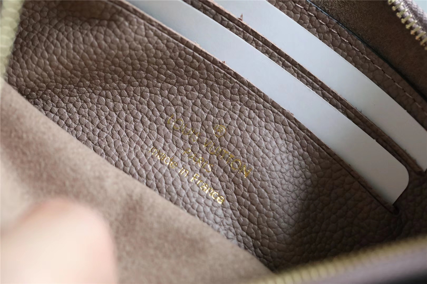 1:1 Replica Louis Vuitton Pochette Melanie BB Monogram Empreinte Grey For Women, Women's Wallets 7.9in/20cm LV - Image 3