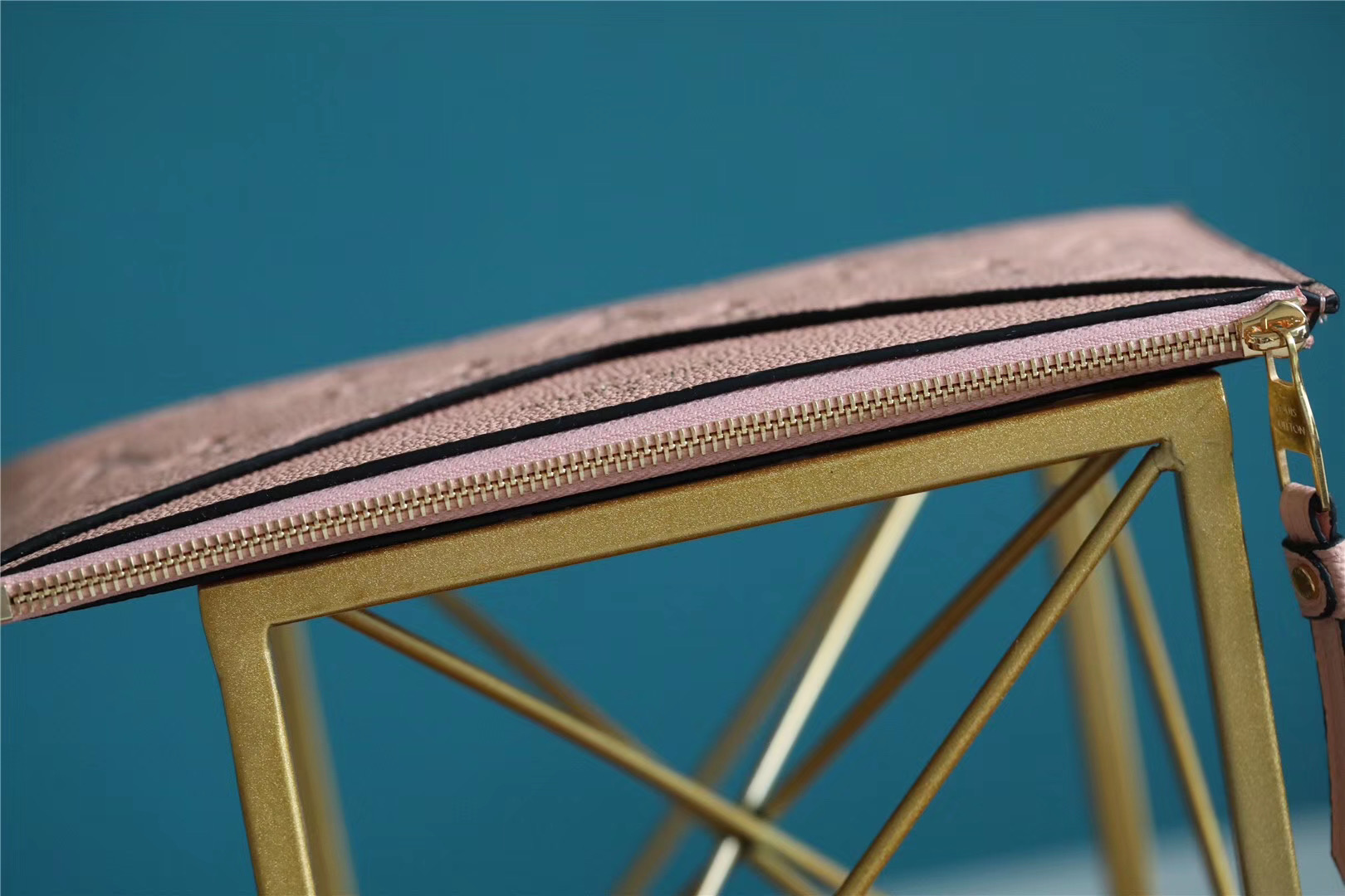 1:1 Replica Louis Vuitton Pochette Melanie BB Monogram Empreinte Pink For Women, Women's Wallets 7.9in/20cm LV - Image 3