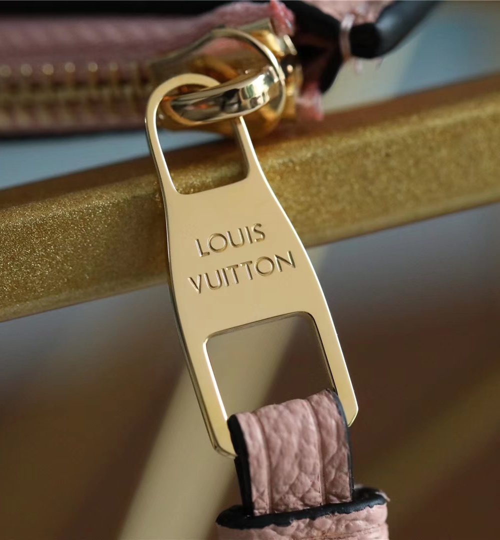 1:1 Replica Louis Vuitton Pochette Melanie BB Monogram Empreinte Pink For Women, Women's Wallets 7.9in/20cm LV