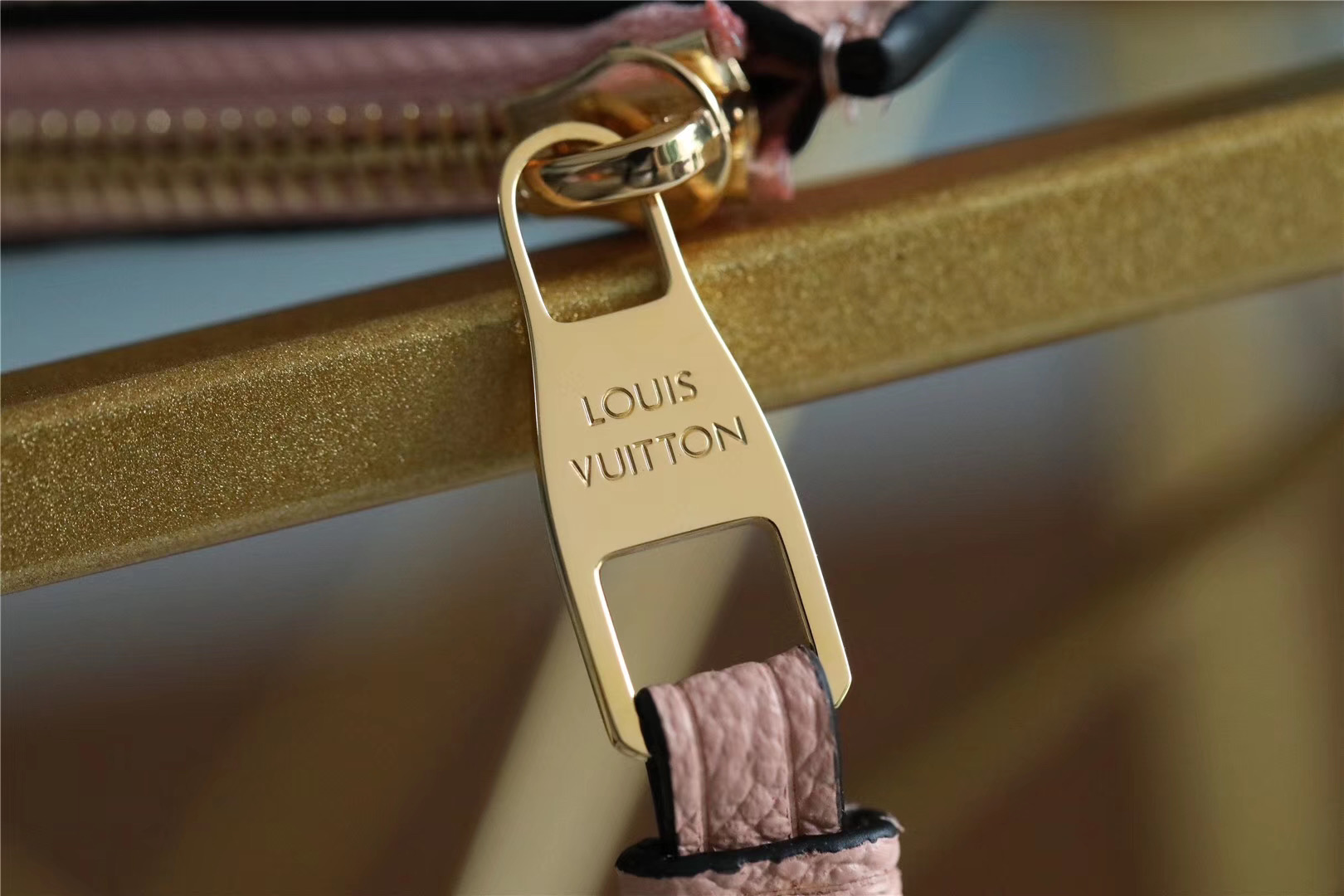 1:1 Replica Louis Vuitton Pochette Melanie BB Monogram Empreinte Pink For Women, Women's Wallets 7.9in/20cm LV - Image 9