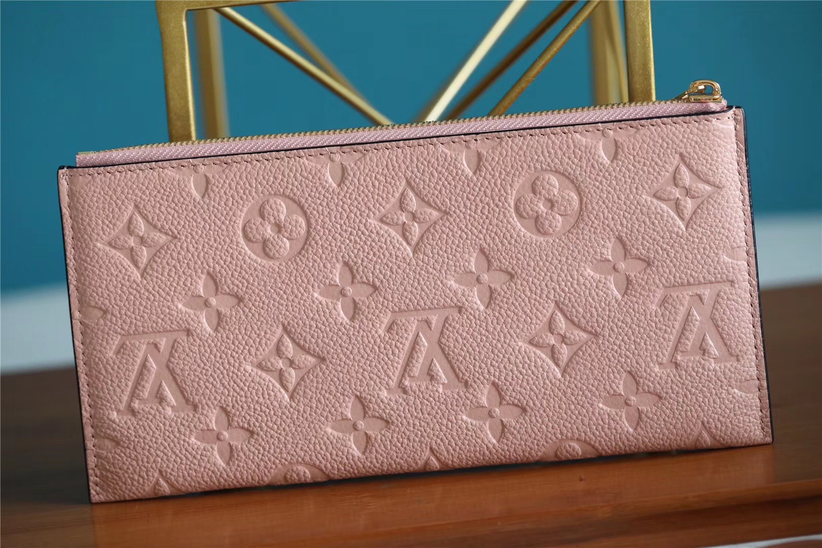 1:1 Replica Louis Vuitton Pochette Melanie BB Monogram Empreinte Pink For Women, Women's Wallets 7.9in/20cm LV - Image 7