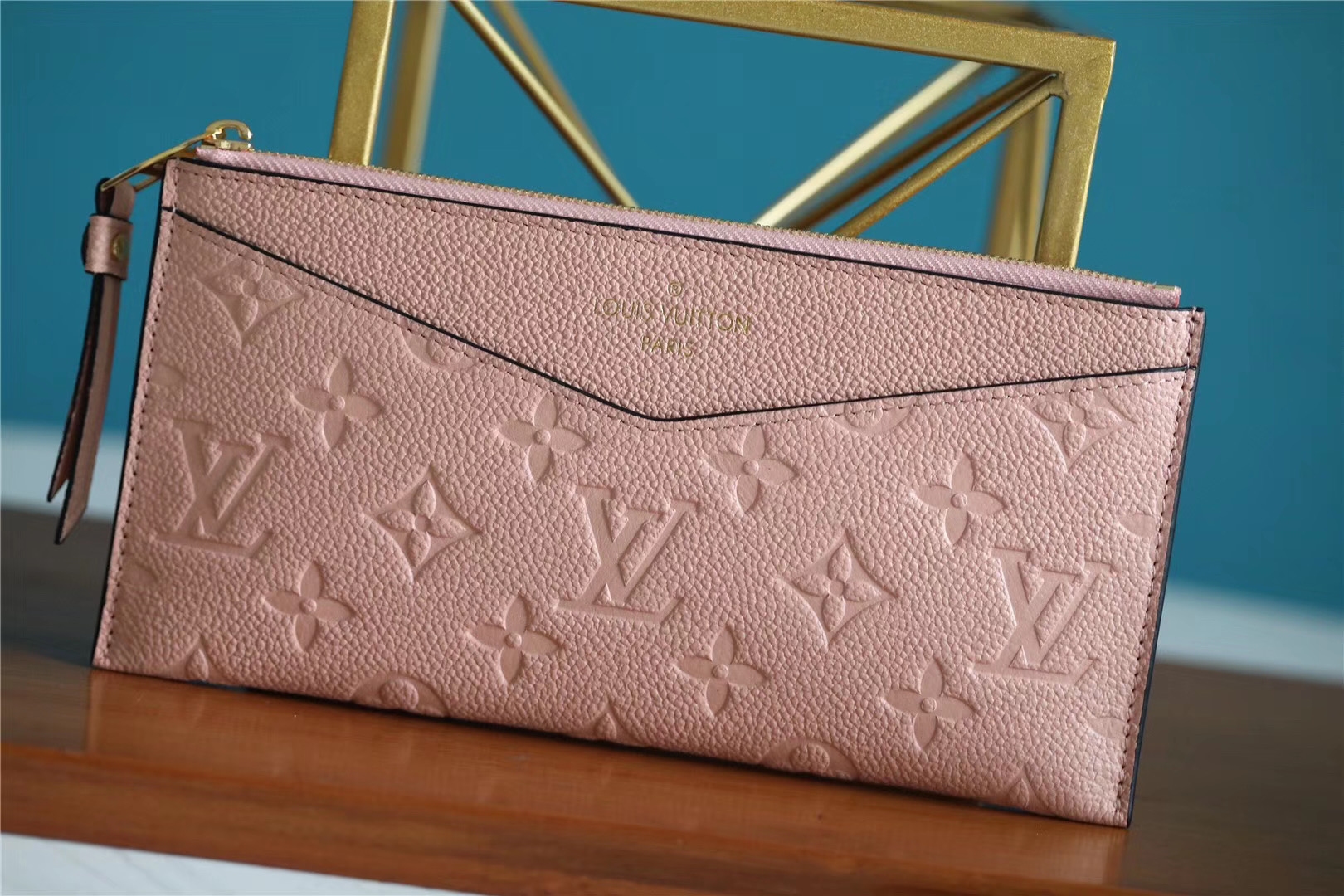1:1 Replica Louis Vuitton Pochette Melanie BB Monogram Empreinte Pink For Women, Women's Wallets 7.9in/20cm LV - Image 4